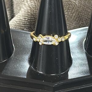 Brand new gold ring with diamonds
